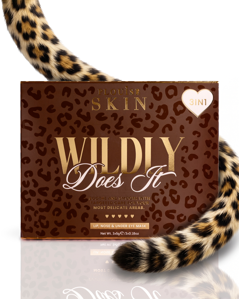 Cheetah Wildly Does It Lip, Nose & Eye Mask