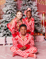 Kids Candy Cane Christmas Pyjamas
