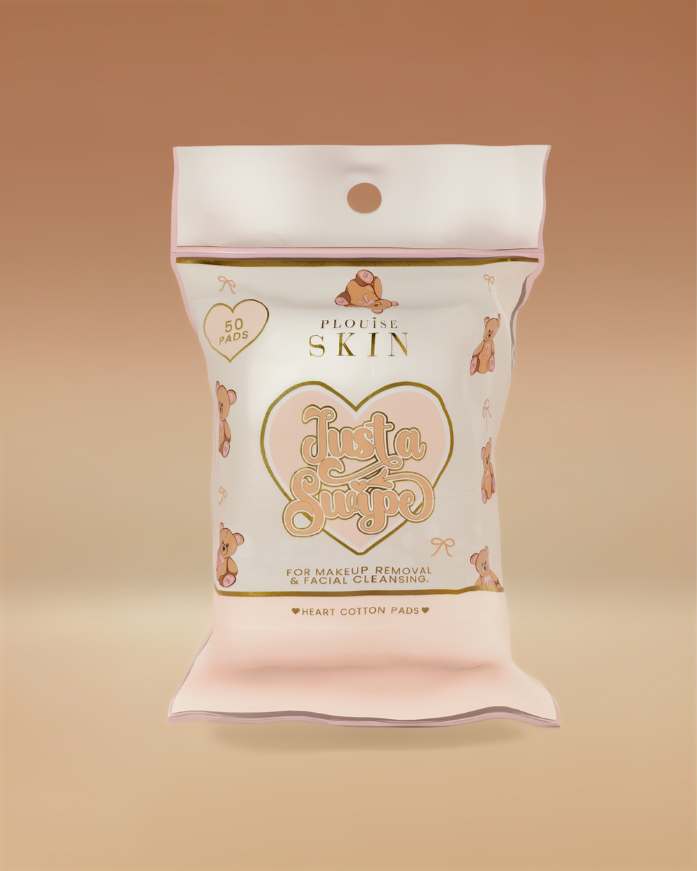 Just A Swipe Heart-Shaped Cotton Pads