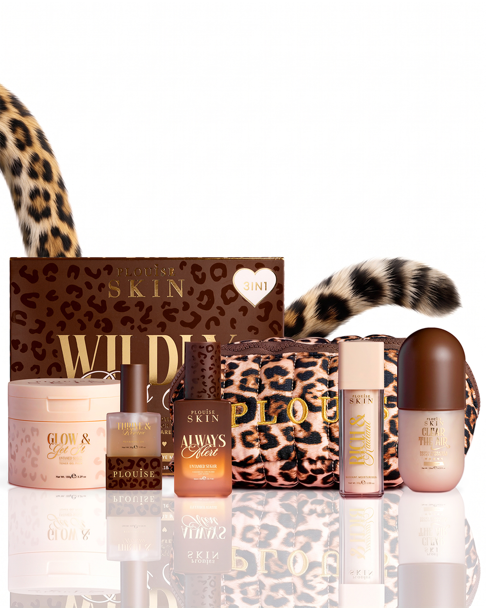 Cheetah Soft Savage Refresh & Renew Skincare Set