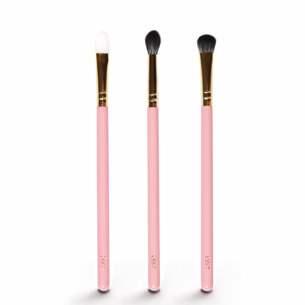 Santa Please Stop Here 3-Piece Mini Eye Brush Set