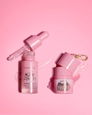 P.Louise Sippin Pretty Lip Duo featuring a lip balm and peptide lip serum
