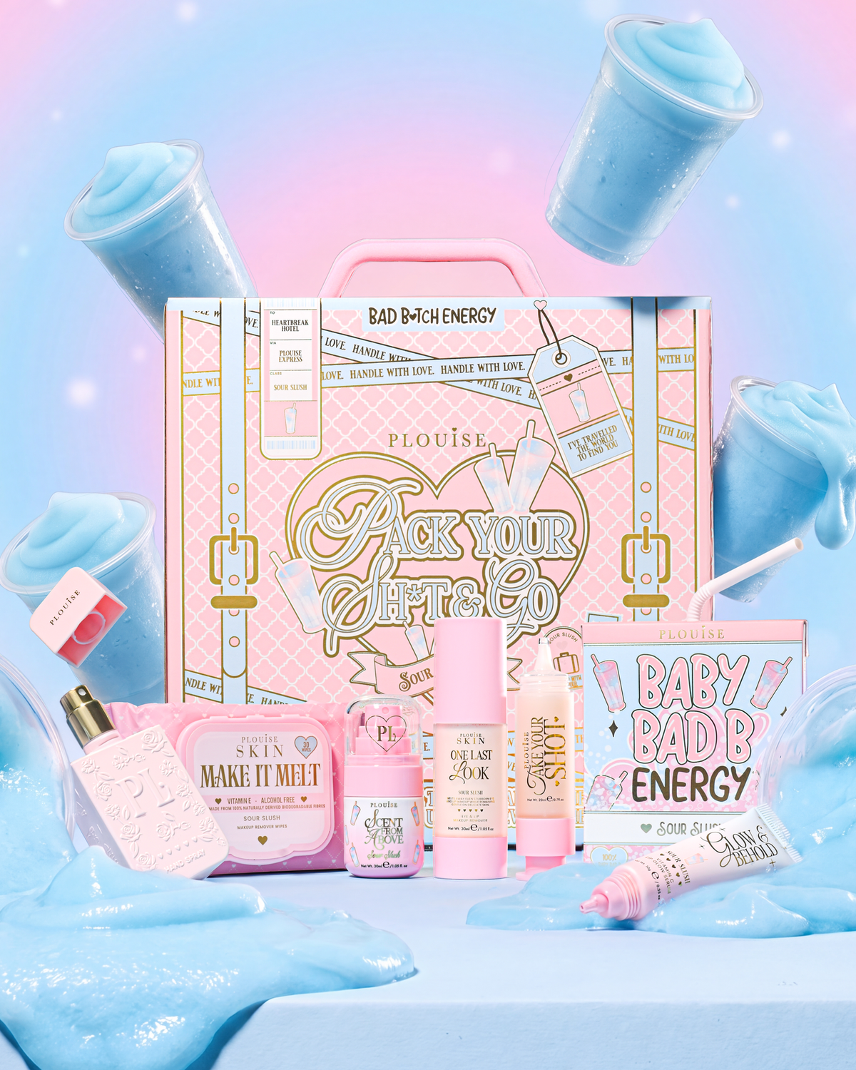 P.Louise video with contents of beauty subscription box
