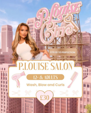 P.Louise City - Adults and Over 12s Wash, Blow and Curls